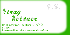 virag weltner business card